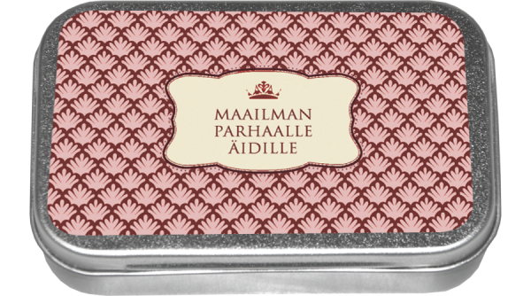 Zpoistunut Maailman parhaalle ?idille - karamellit peltirasiassa, Sk?na Ting