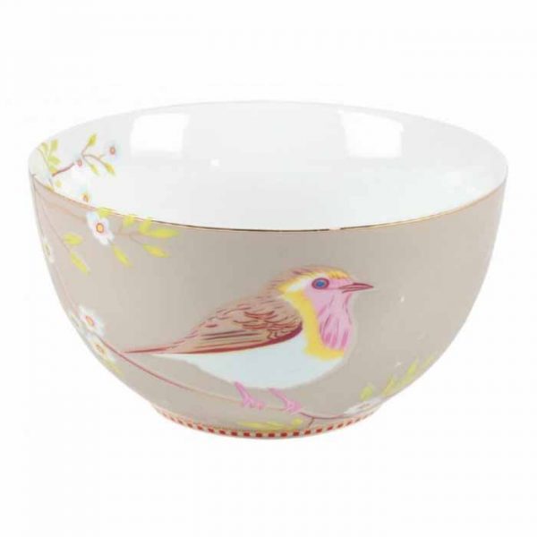 Pip studio lintu kulho beige
