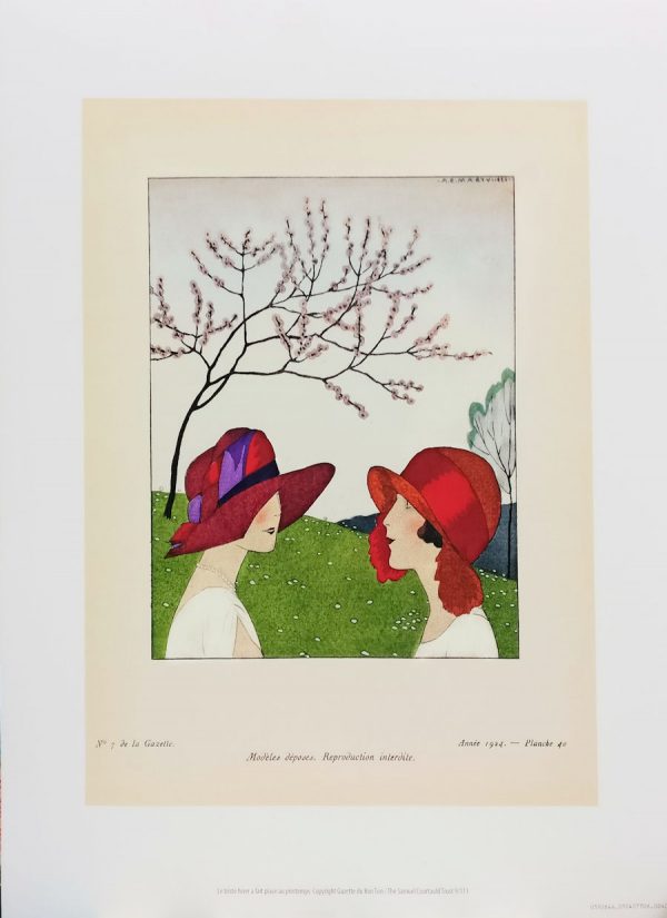 Zpoistunut Art Print juliste Gazette du Bon Ton - The sad winter gives way to spring