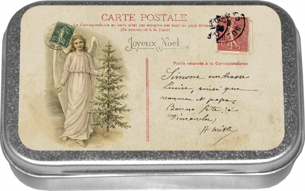 Zpoistunut Polkapastillit peltirasiassa Carte Postale (useita erilaisia), Sk?na Ting - Image 8