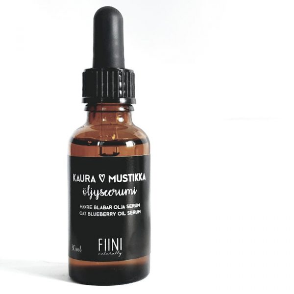 Zpoistunut Poistuva tuote! Kaura & Mustikka ?ljyseerumi 30 ml, Fiini Naturally - Image 2