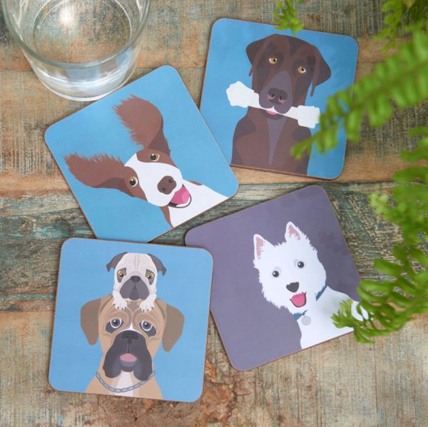 Zpoistunut Poistuva tuote! Lasinaluset koira "Rabble the Dog", Burgon & Ball