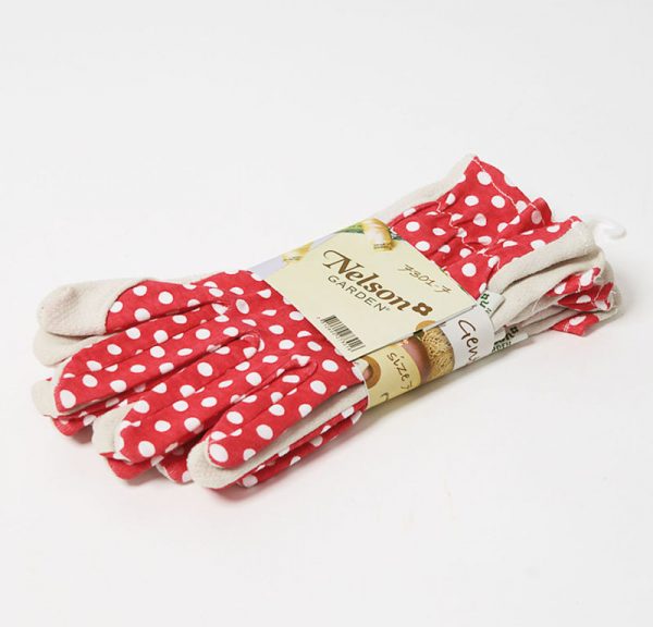 Zpoistunut Ohuet puutarhahanskat Polka Dot koko 8 (M), Nelson Garden