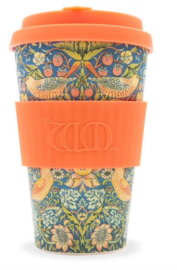 Zpoistunut Poistuva tuote! Take away muki 400 ml William Morris Strawberry thief, Ecoffee Cup