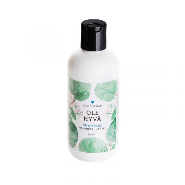 Zpoistunut Poistuva tuote! Shampoo Raparperi-Kaneli elottomille hiuksille 350 ml, Ole Hyv? Luonnontuote