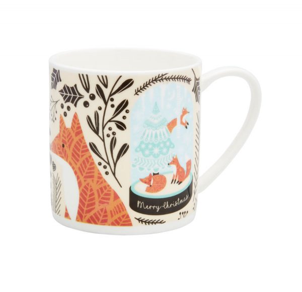 Zpoistunut Joulumuki Kettu - Festive Foraging Fox, Ulster Weavers