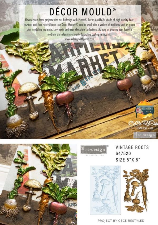 Silikonimuotti Vintage Roots (juurekset), Re·Design with Prima - Image 3