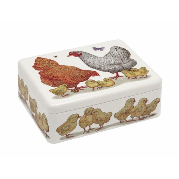 Peltipurkki Kanat - Chickens 19x15 cm, Vanessa Lubach