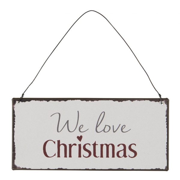 Zpoistunut Peltikyltti "We Love Christmas", Ib Laursen