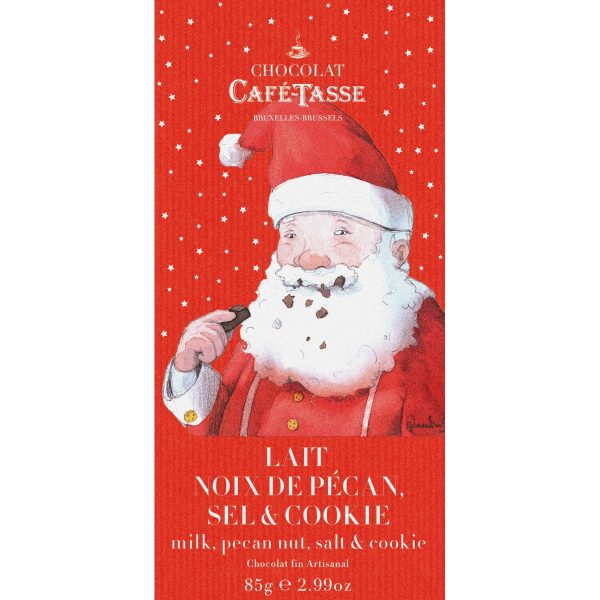 Zpoistunut Poistuva tuote! Joulusuklaalevy (pistaasip?hkin?, merisuola ja keksimuru) 85 g, Cafe Tasse - Image 2