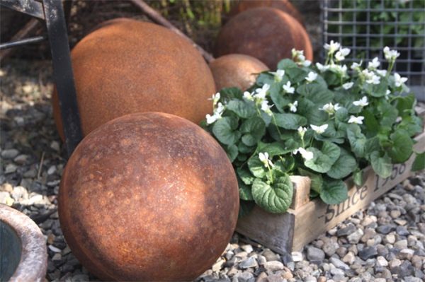 Zpoistunut Ruosteinen pallo puutarhaan koko: L halkaisija 20 cm, ELDGarden - Image 2