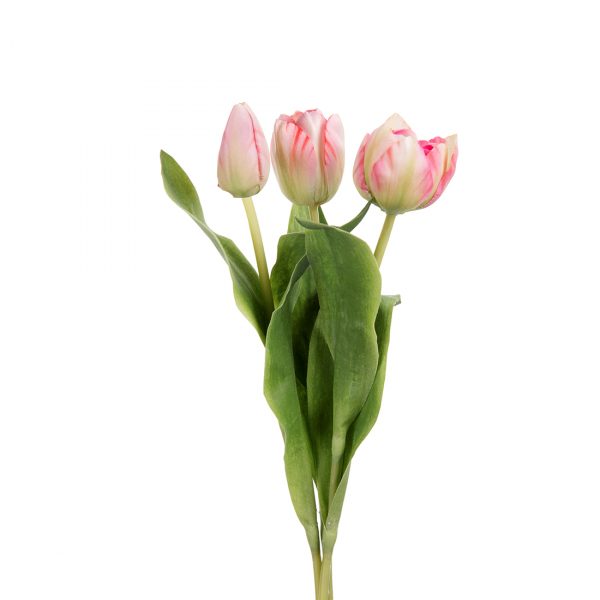 Zpoistunut Tulppaani pinkki-valkoinen tekokukka, Mr Plant
