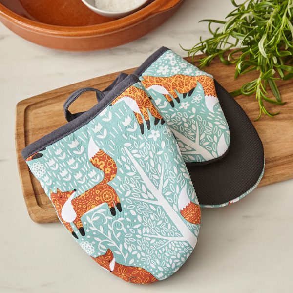 Zpoistunut Poistuva tuote! Lyhytvartiset Mikrouunikintaat Kettu - Foraging Fox, Ulster Weavers - Image 2