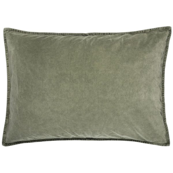 oliivinvihreä samettityynynpäällinen