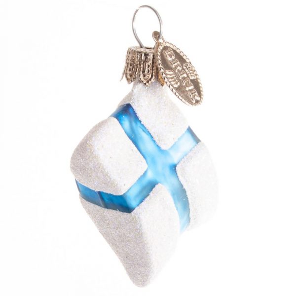 Käsityönä tehty Suomen lippu joulupallo 4 cm, Brink Nordic - Image 4