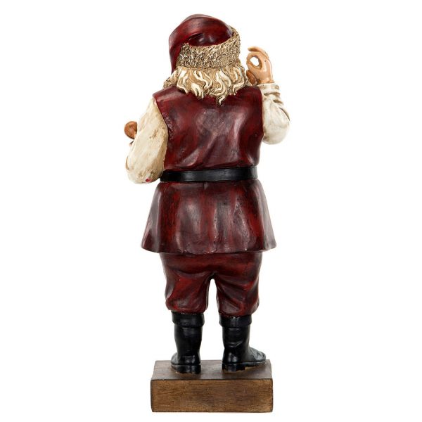 Punanuttuinen Tonttu patsas, korkeus 32 cm - Image 3