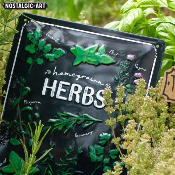 Peltikyltti Homegrown Herbs 20x30 cm - Image 2