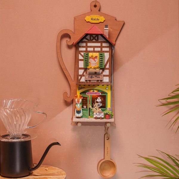 DIY Miniatyyritalo seinälle Kahvila - Lazy Coffee House - Image 5