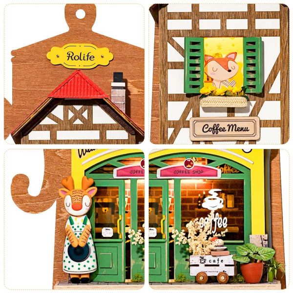 DIY Miniatyyritalo seinälle Kahvila - Lazy Coffee House - Image 4