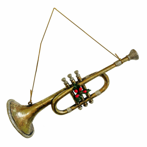 Trumpetti iso joulukoriste 25 cm, Shishi
