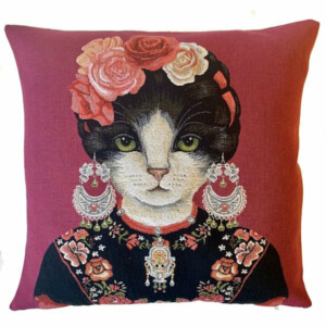 frida kahlo cat kissa tyyny