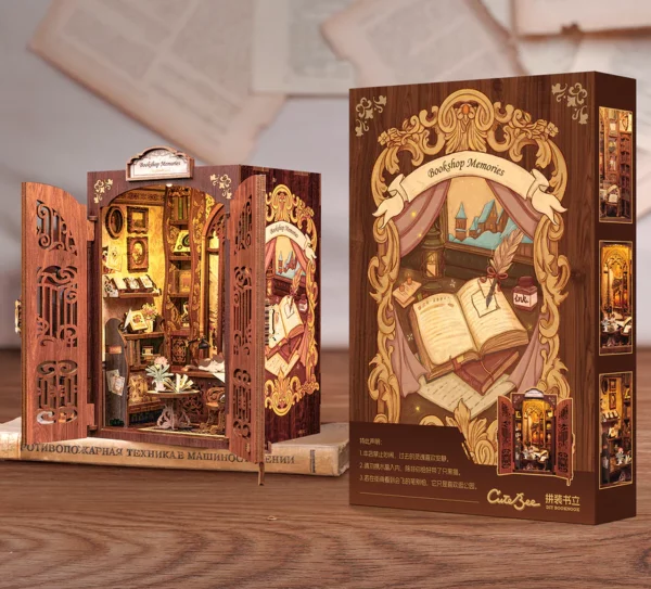 DIY Minimaailma kirjahyllyyn – Bookshop Memories Book Nook (sis. pölysuojan) - Image 2