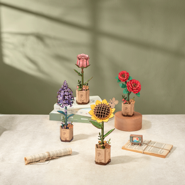 DIY Kukkakimppu - Bouquet, Robotime - Image 12