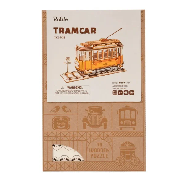 DIY miniatyyri Raitiovaunu - Tramcar, Robotime - Image 7