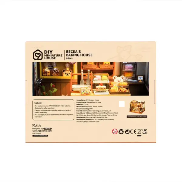 DIY miniatyyri Leipomo - Becka's baking House, Robotime - Image 6