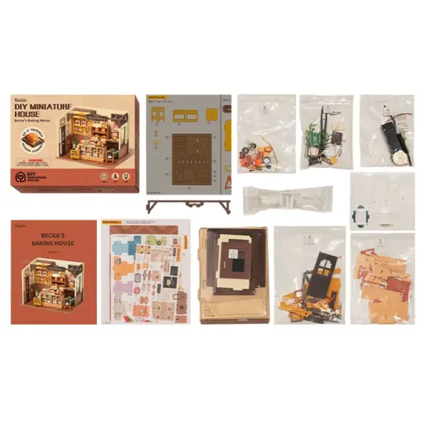 DIY miniatyyri Leipomo - Becka's baking House, Robotime - Image 4