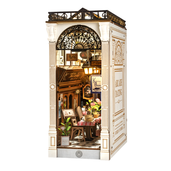 DIY minimaailma kirjahyllyyn - Arcade Dating Book Nook, Robotime
