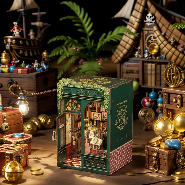 DIY Minimaailma kirjahyllyyn – Owl Bookstore Book Nook - Image 18