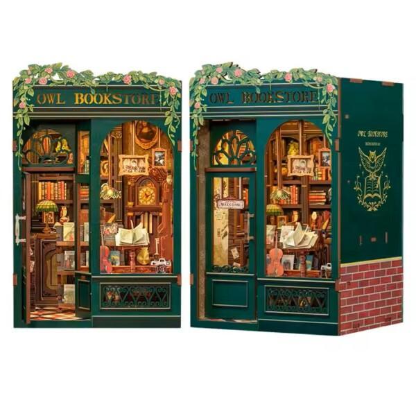 DIY Minimaailma kirjahyllyyn – Owl Bookstore Book Nook - Image 5