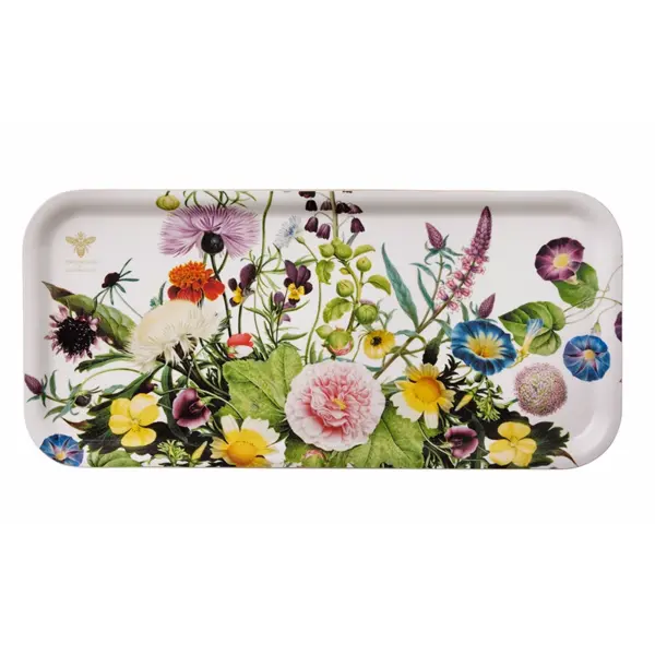 Tarjotin Kukkatarha - Flower garden 35 x 15 cm, Koustrup & Co