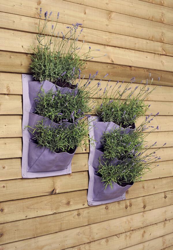 Seinäpuutarha istutustasku 2 kpl setti - Verti-plant Violetti, Burgon & Ball - Image 4