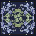 Silkkihuivi Vuokko - Anemone 50 x 50 cm, Koustrup & Co on lisätty toivelistallesi