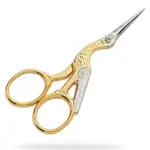 Pienet Kurkisakset Kulta 11,5 cm - Stork embroidery scissors on lisätty toivelistallesi