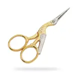 Pienet Kurkisakset Kulta 9 cm - Stork embroidery scissors on lisätty toivelistallesi