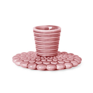 Kynttilänjalka Bubble Lines Dusty Rose, Dottir Nordic Design - Pipanella