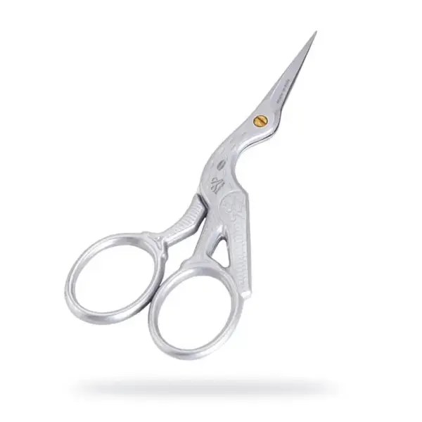 Pienet kurki sakset Mattakromi - Stork embroidery scissors