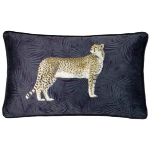 Tyynynpäällinen Gepardi - Cheetah sininen 30 x 50 cm