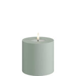 Led kynttilä ulkokäyttöön 10 cm (halk. 10 cm) Salvian vihreä (Salvie Green), Deluxe Homeart on lisätty toivelistallesi